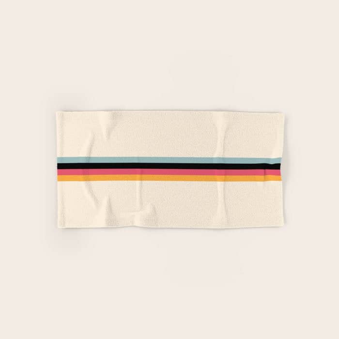 Ishtar - Classic Retro Summer Stripes Bath Towel