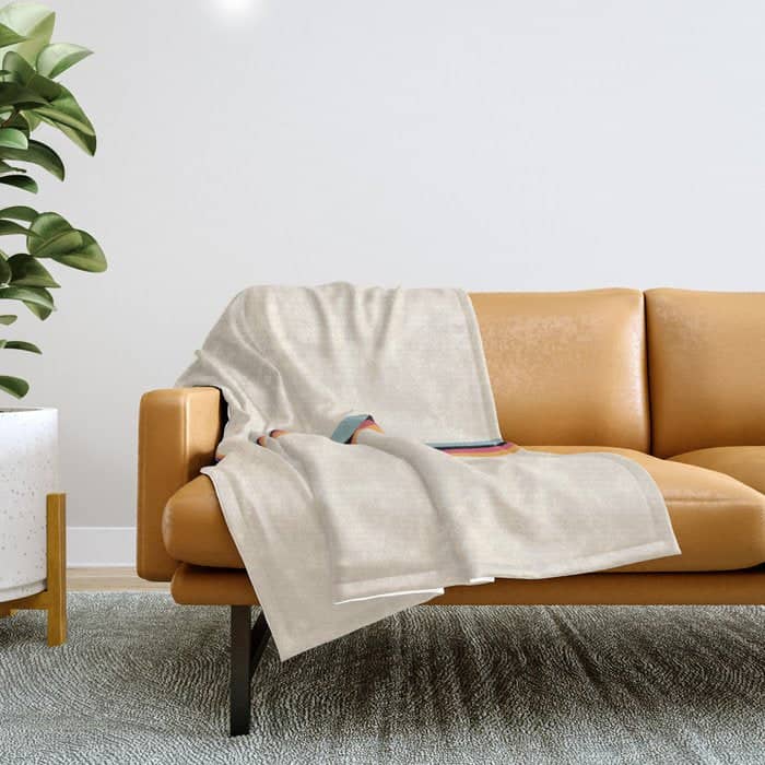 Ishtar - Classic Retro Summer Stripes Throw Blanket