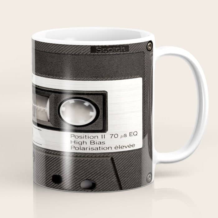 Cassette Tape Black And White #Decor #Homestorie #Buyart Coffee Mug