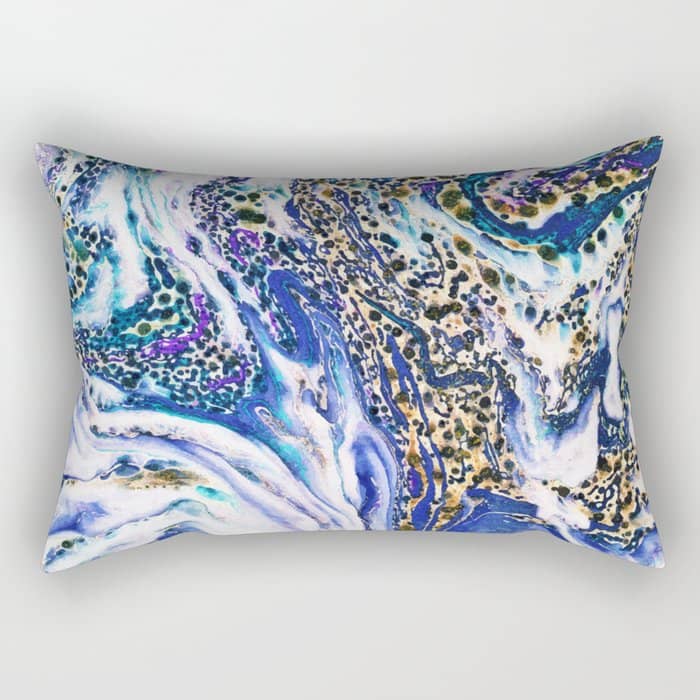 Blue Acid #Homestorie #Buyart #Decor Rectangular Pillow