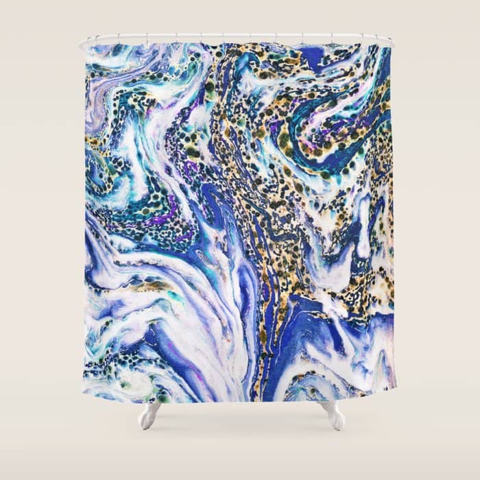 Blue Acid #Homestorie #Buyart #Decor Shower Curtain