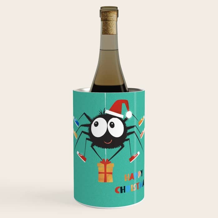 Happy Christmas Santa Spider Wine Chiller