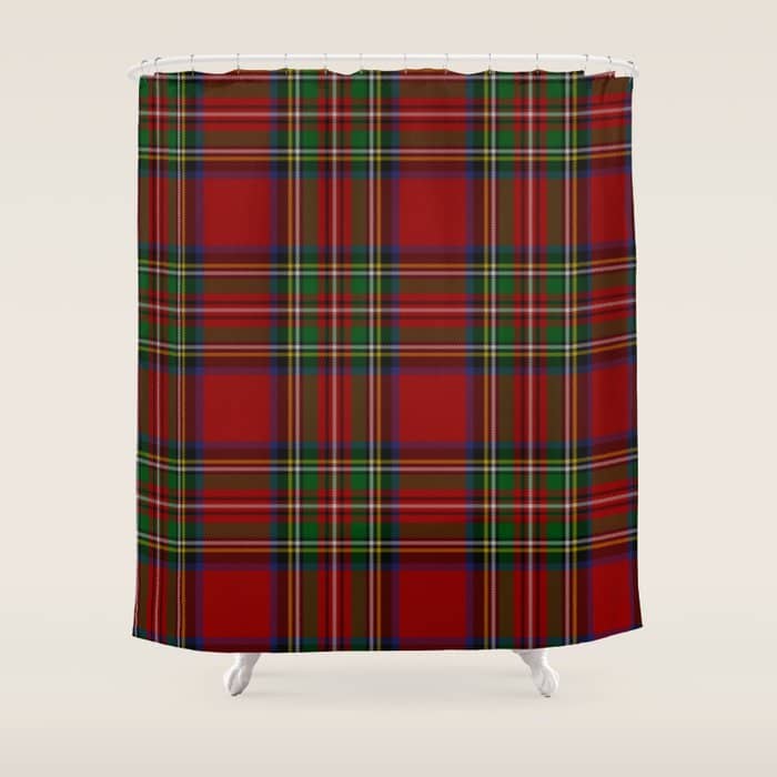 Royal Stewart Tartan Clan Shower Curtain