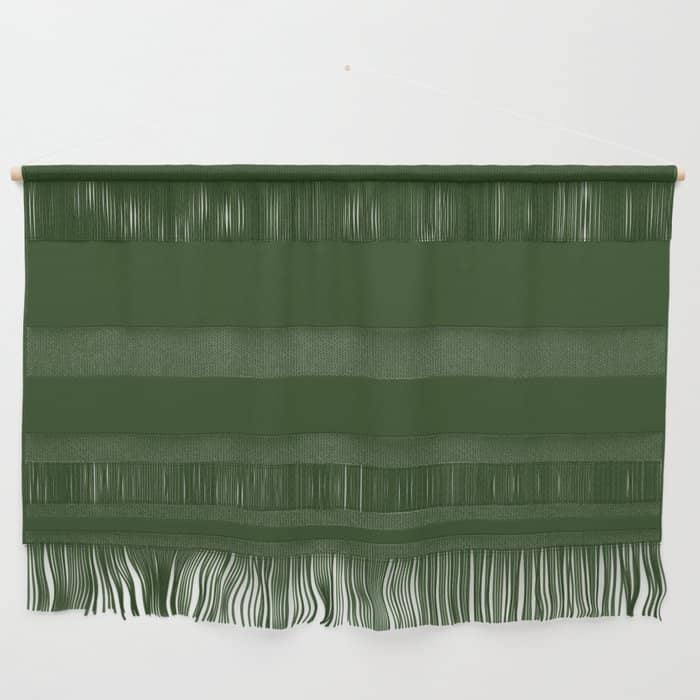 Solid Dark Forest Green Simple Solid Color All Over Print Wall Hanging