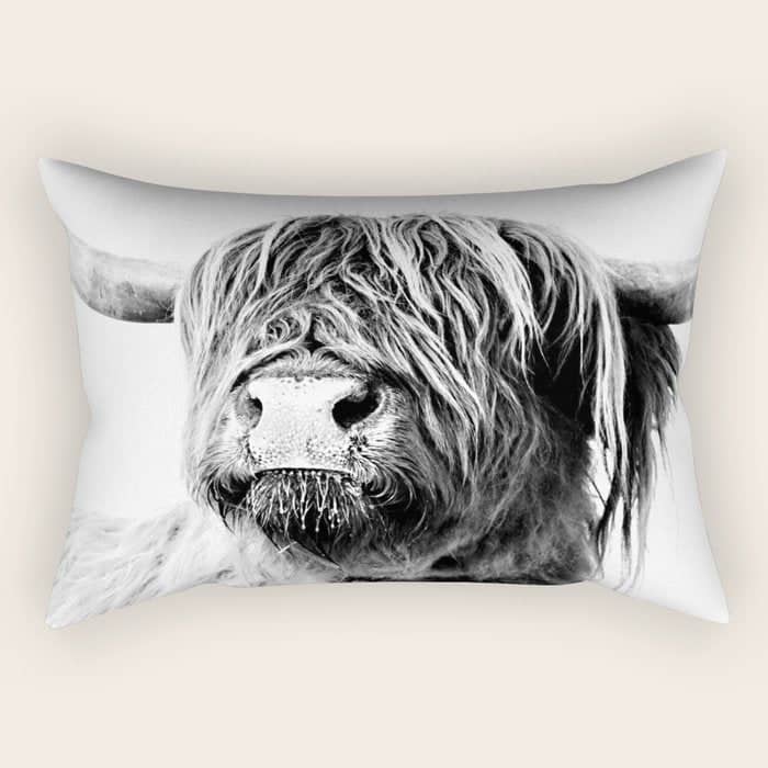 Highland Cattle Frida Rectangular Pillow