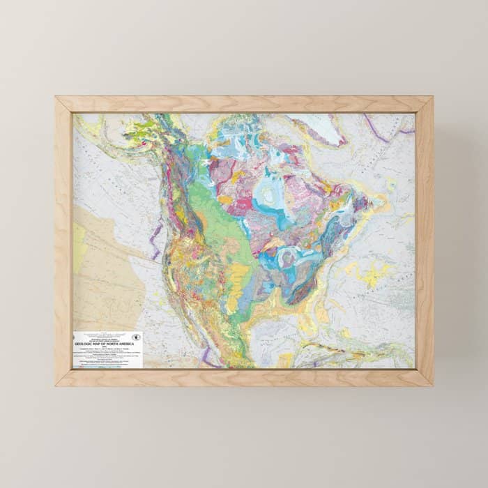 Usgs Geological Map Of North America Mini Art Print