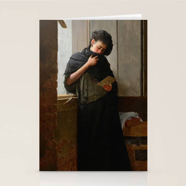 Longing - Saudade-  By Almeida Junior, 1899 Stationery Card