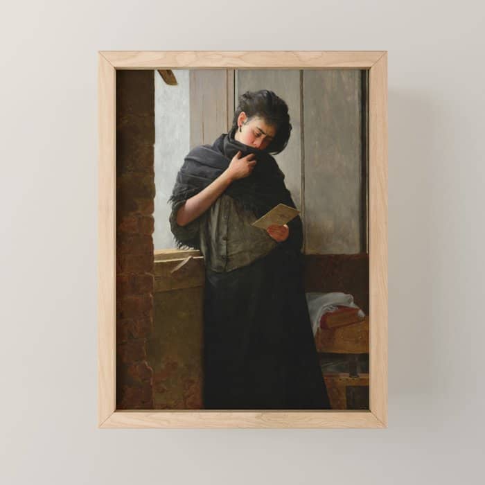 Longing - Saudade-  By Almeida Junior, 1899 Mini Art Print