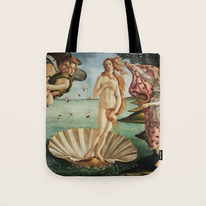 The Birth Of Venus By Sandro Botticelli, 1445 Tote Bag