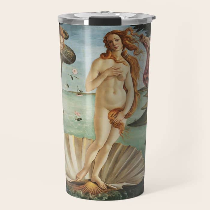 The Birth Of Venus By Sandro Botticelli, 1445 Travel Mug
