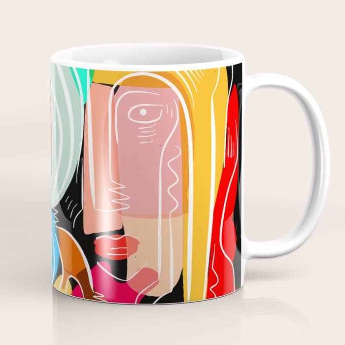 Love Your Family Expressionist Cubist Street Art Coffee Mug