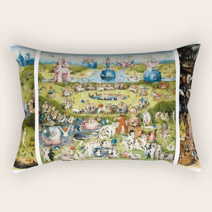 The Garden Of Earthly Delights By Hieronymus Bosch Rectangular Pillow