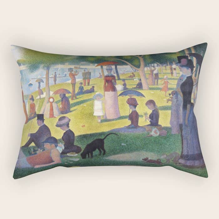 A Sunday On La Grande Jatte By Georges Seurat, 1884 Rectangular Pillow