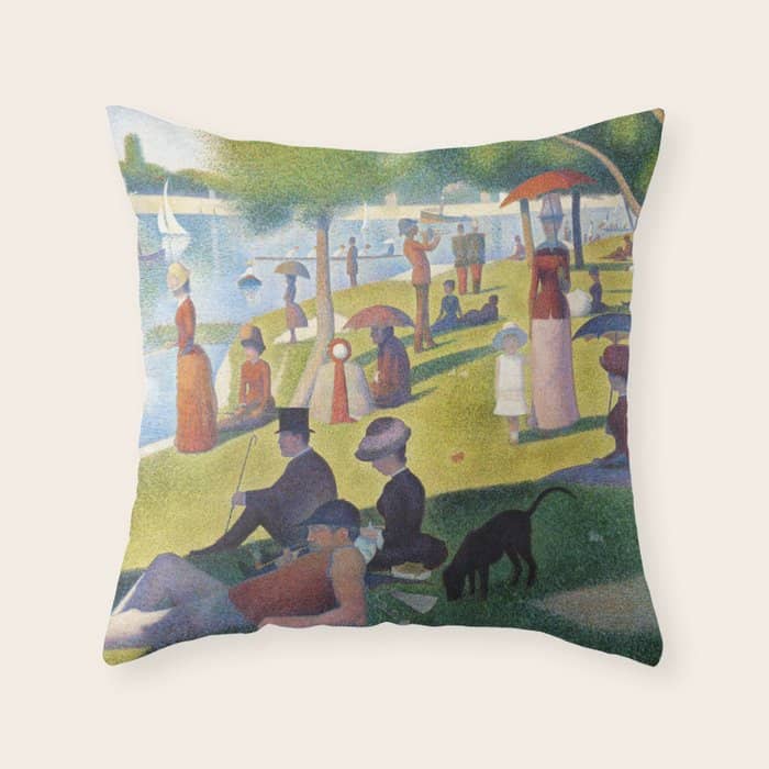 A Sunday On La Grande Jatte By Georges Seurat, 1884 Throw Pillow