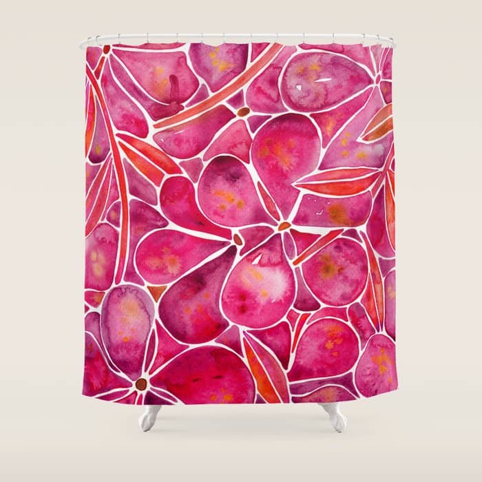 Orchid Wall - Magenta Palette Shower Curtain