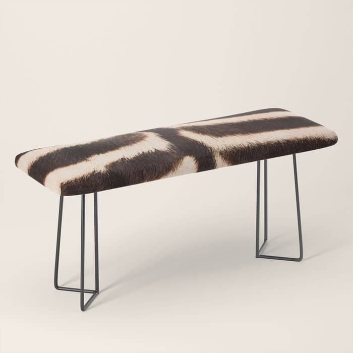 Zebra - Zebra Stripes -Zebra Skin - Genuine - Beautiful  Bench