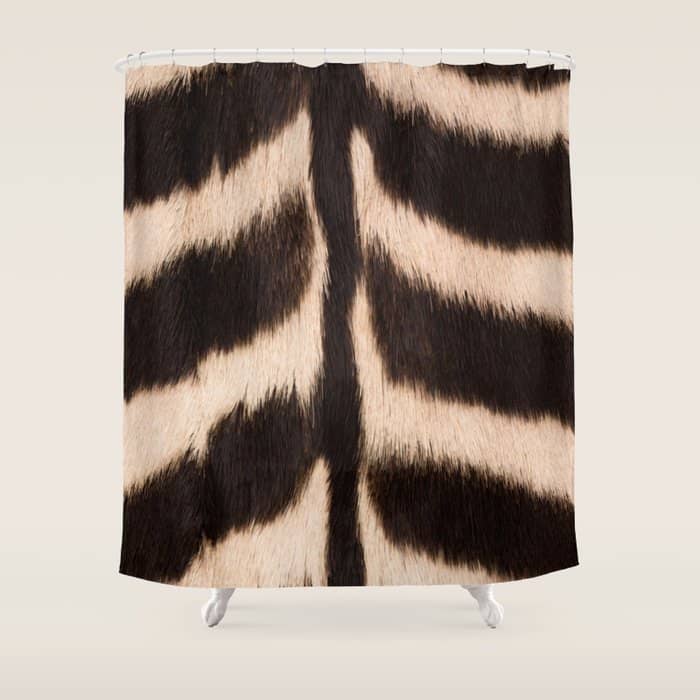Zebra - Zebra Stripes -Zebra Skin - Genuine - Beautiful  Shower Curtain