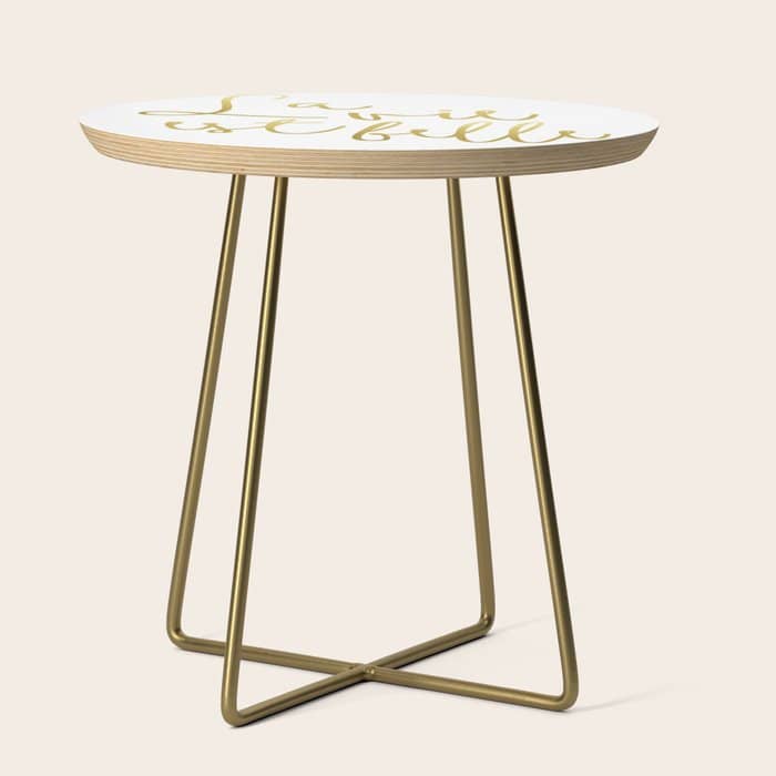 La Vie Est Belle #Homestorie #Typography #Buyart Side Table