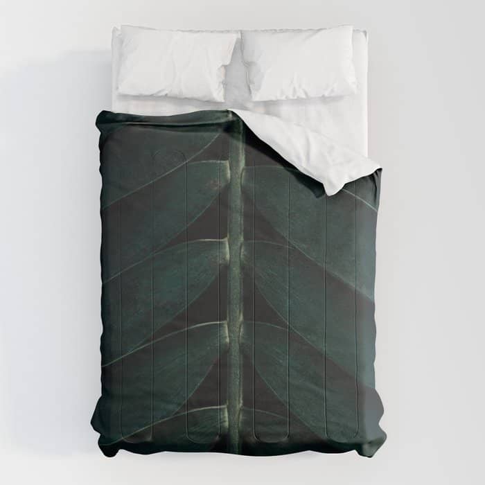Green Leaves - Nature Photography Comforter