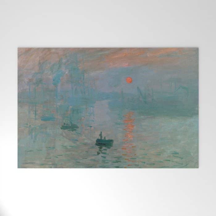 Monet - Impression, Sunrise, 1872 Welcome Mat