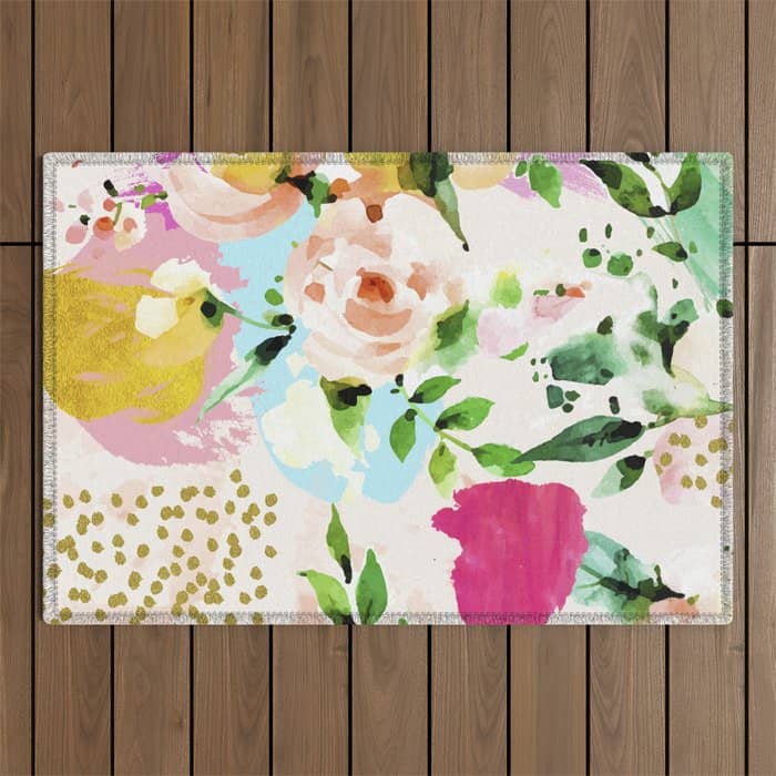 Floral Blush #Homestorie #Decor #Buyart Outdoor Rug