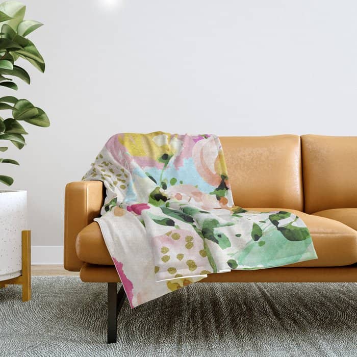 Floral Blush #Homestorie #Decor #Buyart Throw Blanket