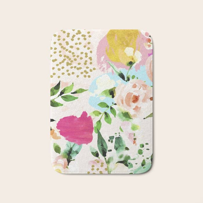 Floral Blush #Homestorie #Decor #Buyart Bath Mat