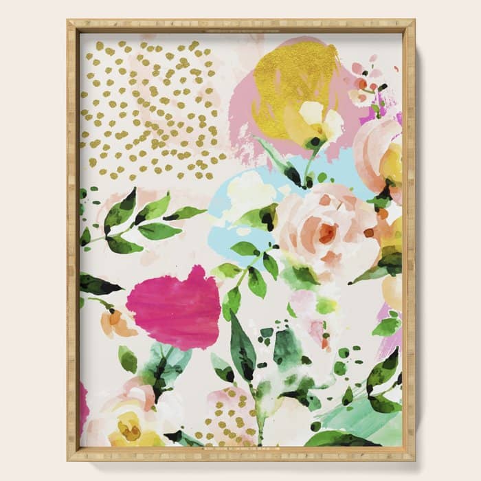 Floral Blush #Homestorie #Decor #Buyart Serving Tray
