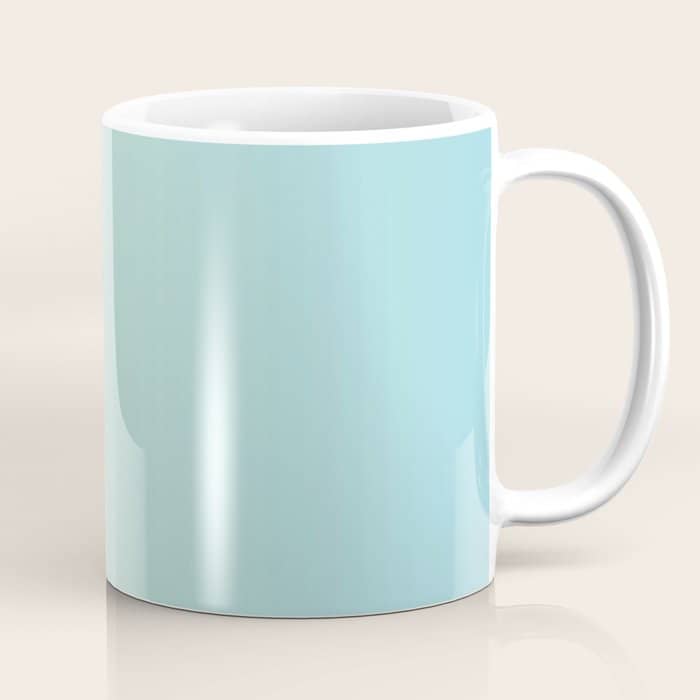 Turquoise Green Blue Gradient Coffee Mug