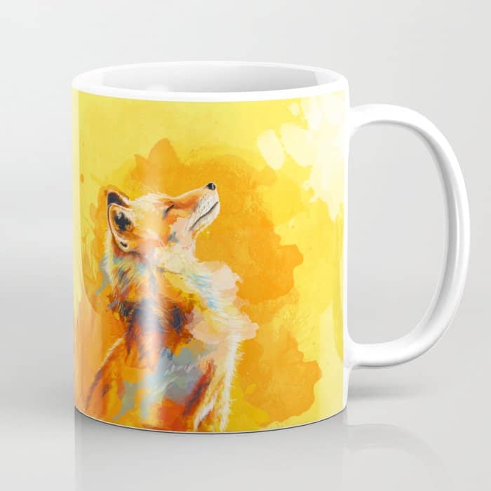 Blissful Light - Fox Portrait Coffee Mug