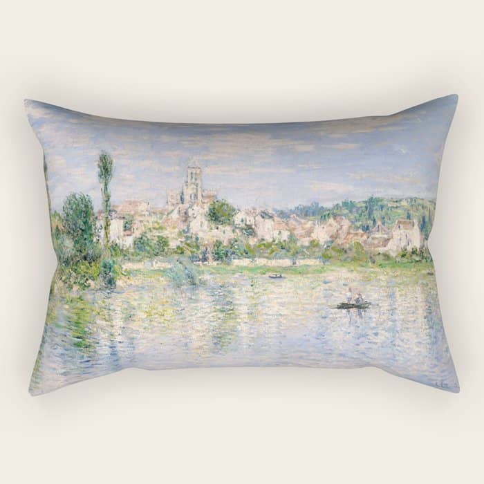 Vetheuil In Summer 1880 By Claude Monet Rectangular Pillow