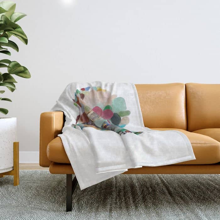 Love -  Sea Glass Heart A Unique Birthday & FatherâS Day Gift Throw Blanket