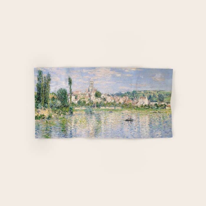 Vetheuil In Summer 1880 By Claude Monet Bath Towel