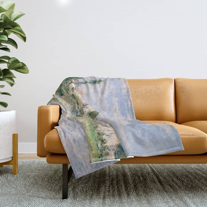 Vetheuil In Summer 1880 By Claude Monet Throw Blanket