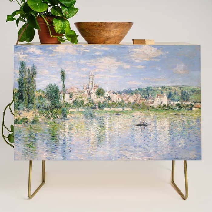 Vetheuil In Summer 1880 By Claude Monet Credenza