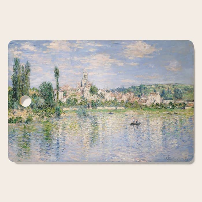 Vetheuil In Summer 1880 By Claude Monet Cutting Board