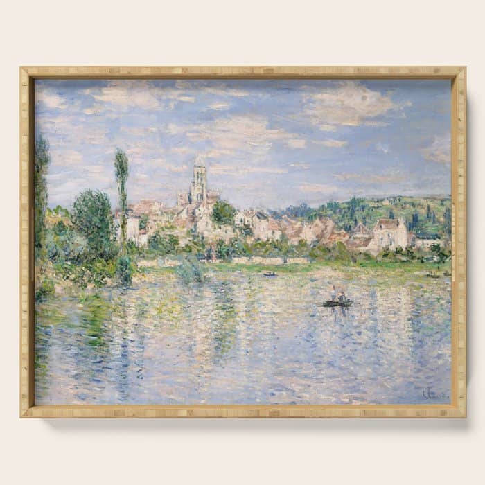 Vetheuil In Summer 1880 By Claude Monet Serving Tray