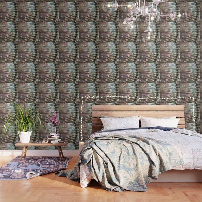 Shimmery Greenish Pink Abalone Mother Of Pearl Wallpaper