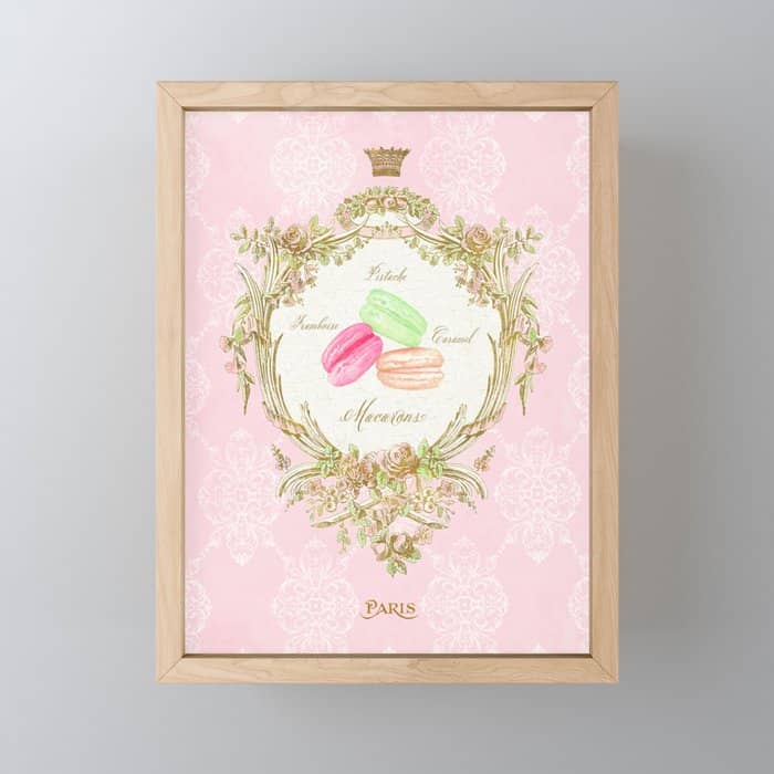 French Patisserie Macarons Mini Art Print