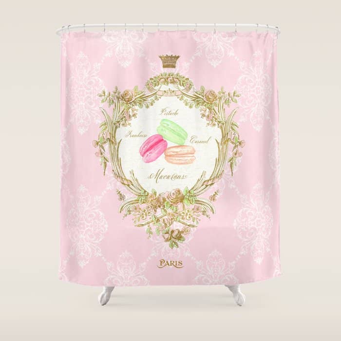 French Patisserie Macarons Shower Curtain