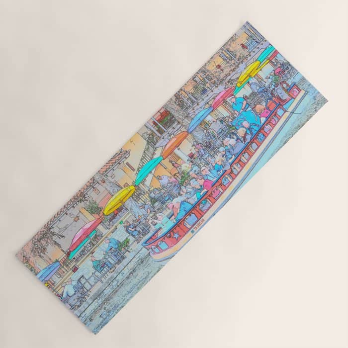 Ride Down The River - San Antonio, Texas Yoga Mat
