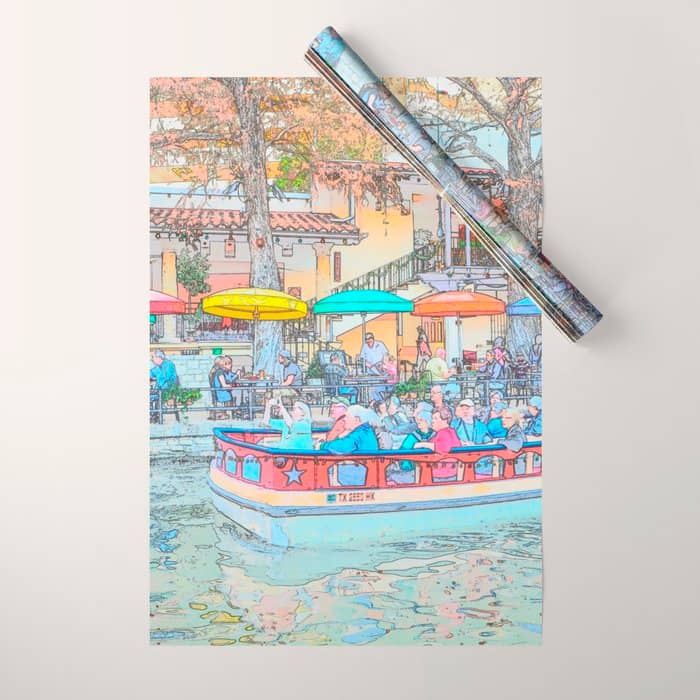 Ride Down The River - San Antonio, Texas Wrapping Paper