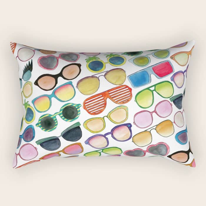 Sunglasses By Veronique De Jong Rectangular Pillow