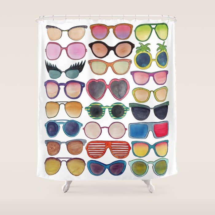 Sunglasses By Veronique De Jong Shower Curtain