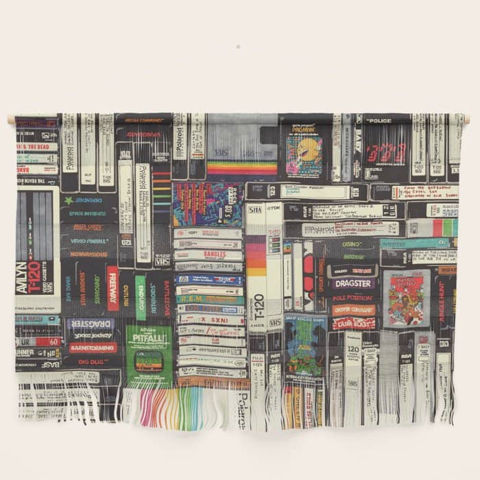 Cassettes, Vhs And Video Games Wall Hanging
