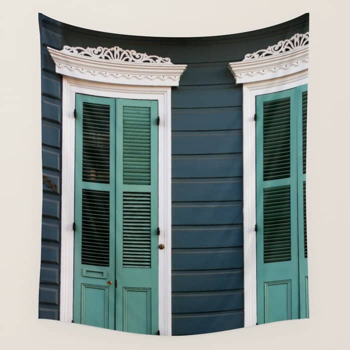 New Orleans Creole Cottage Wall Tapestry