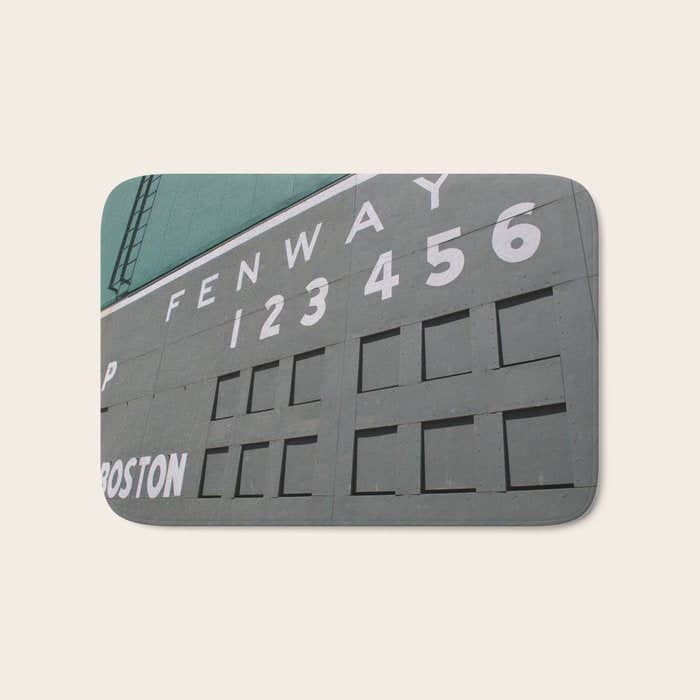 Fenwall -- Boston Fenway Park Wall, Green Monster, Red Sox Bath Mat