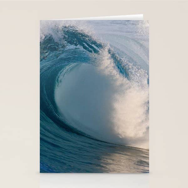 Wedge Morning Barrel ~ Newport Beach Ca Stationery Card