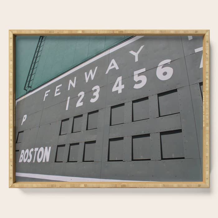 Fenwall -- Boston Fenway Park Wall, Green Monster, Red Sox Serving Tray
