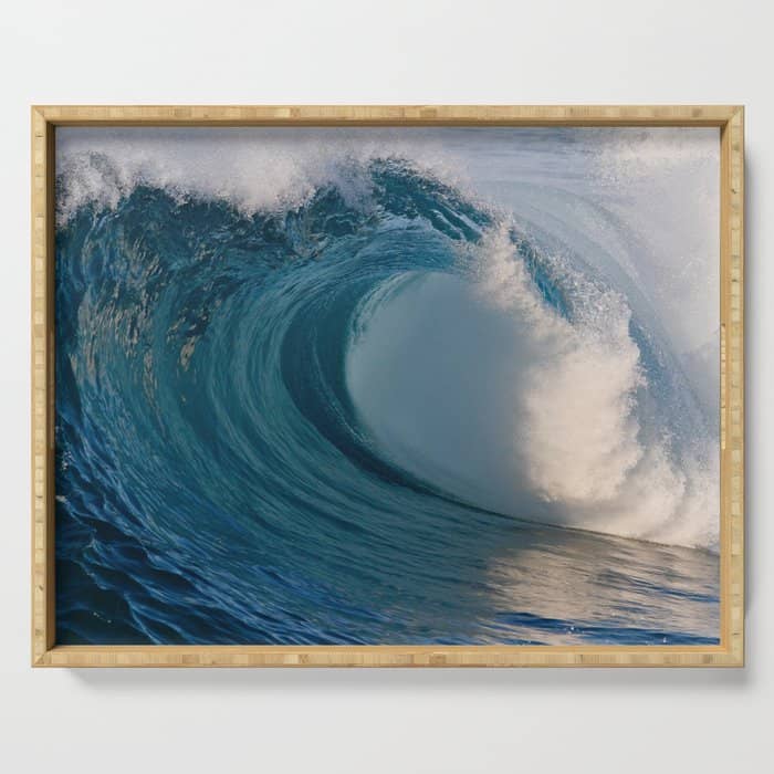 Wedge Morning Barrel ~ Newport Beach Ca Serving Tray